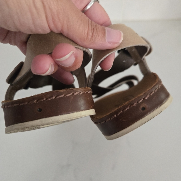 Chaco Wayfarer Tan Leather Flat Sandals Size 7 Womens - Picture 5 of 8